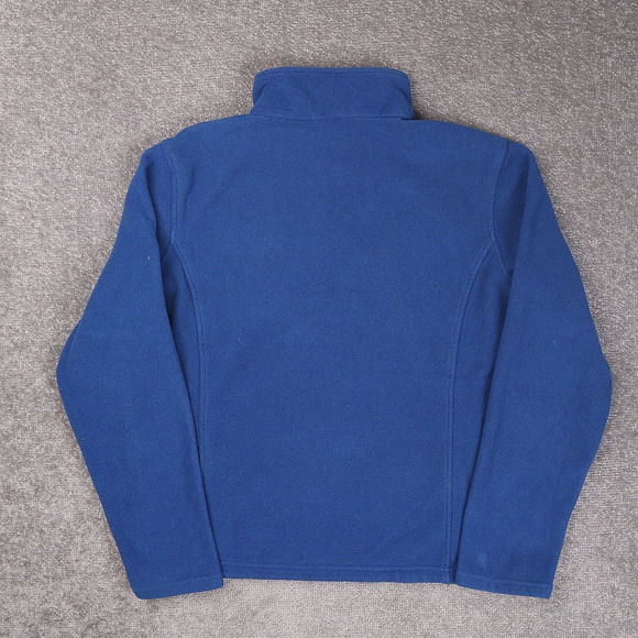 L.L.Bean Polartec Fleece Large Blue Long Sleeve 1/4 Snap Pullover Sweatshirt - Picture 2 of 12